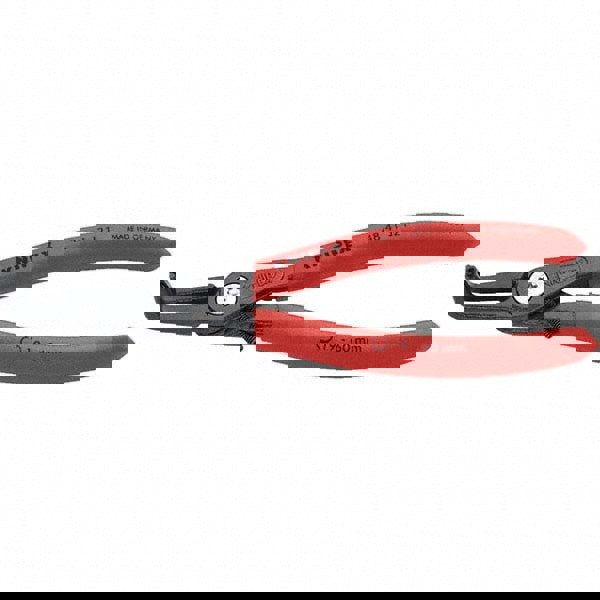 Retaining Ring Pliers; Type: Internal; Tip Angle: 90 0; Body Material: Steel; Handle Material: Non-Slip Plastic; Tether Style: Not Tether Capable; Features: Heavy-Duty; Overstretching Limiter; Bolted Joint; Zero Backlash Operation; Adjustable Stop Screw;